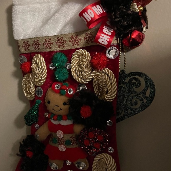KEEPSAKE (Handcrafted) Luxury One-Of-A-Kind Christmas Stockings (Italian) - Picture 10 of 10